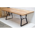 vintage industrial dining table